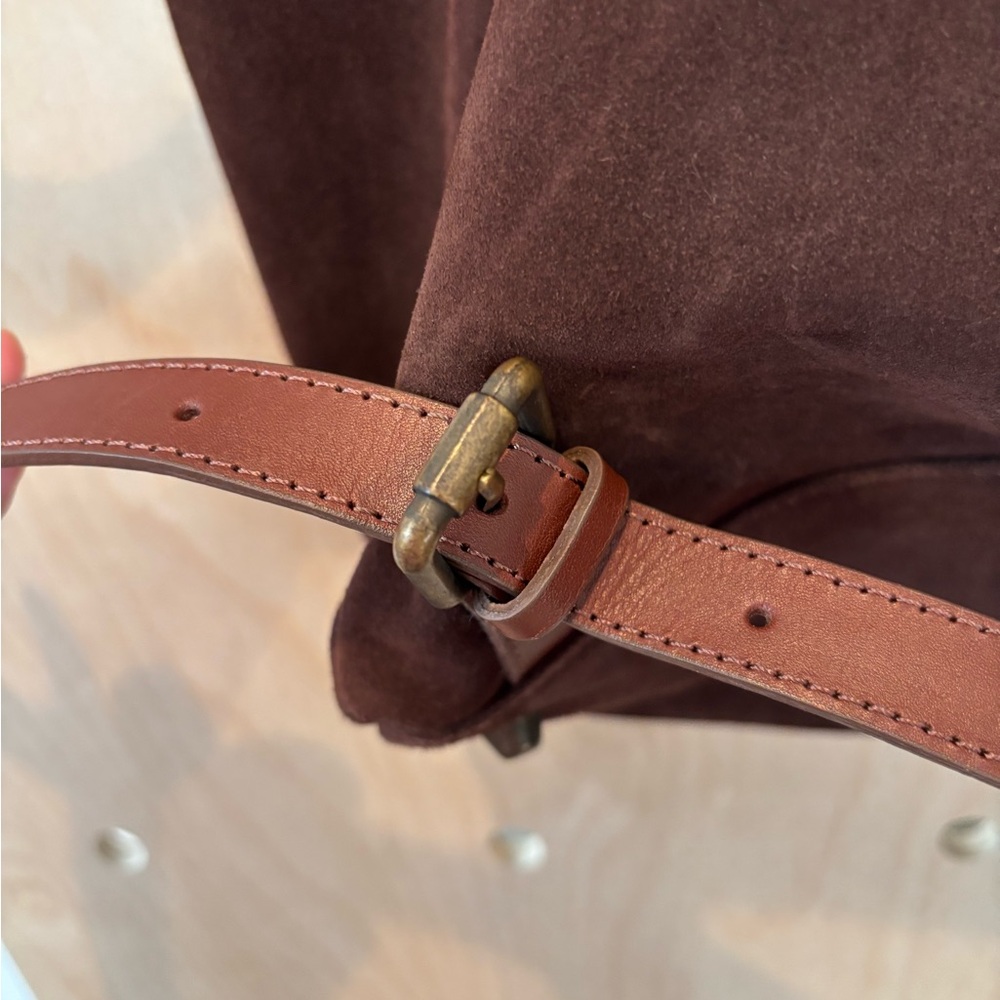 NEW! $248 Sundance Simplicity Embellished Backpack in Chocolate 100 Cow Leather - Picture 7 of 13